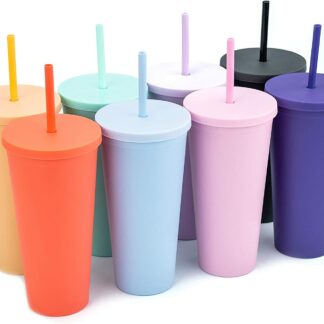 22 OZ TUMBLER WITH STRAW (RETAIL)